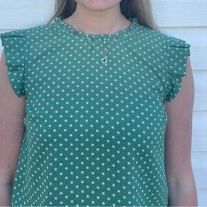 🌼3/$12 Monteau Polka-dot Blouse